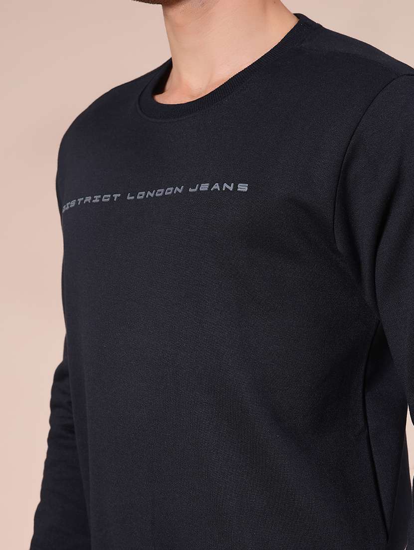 men chest print long sleeve sweatshirt - 21948003 -  Standard Image - 3