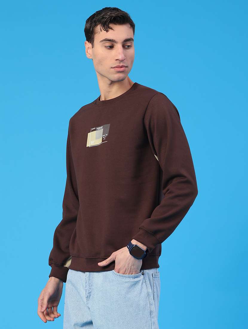 men printed long sleeve sweatshirt - 21948042 -  Standard Image - 3