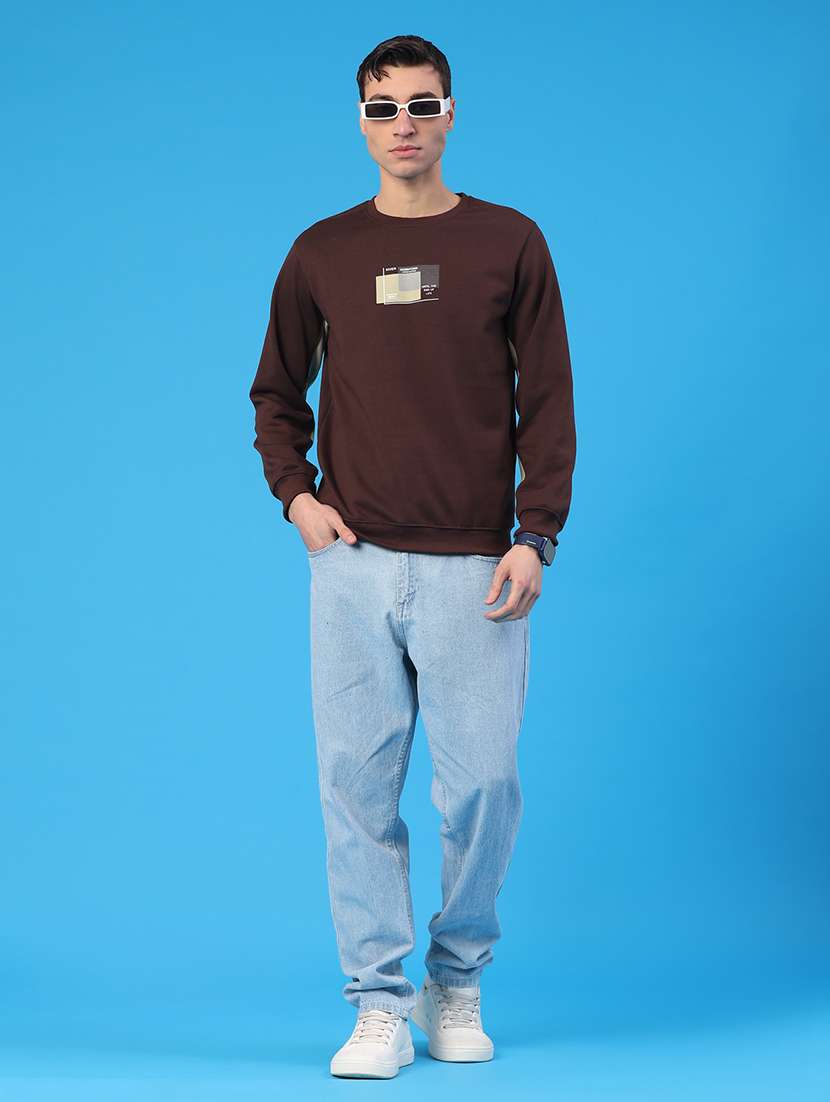 men printed long sleeve sweatshirt - 21948042 -  Standard Image - 5