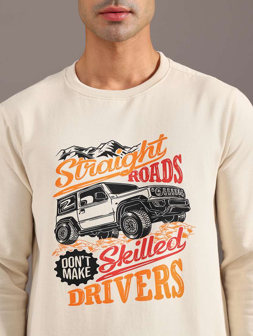 men printed long sleeve sweatshirt - 21948078 -  Standard Image - 5