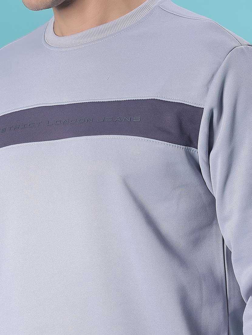 men chest print long sleeve sweatshirt - 21948084 -  Standard Image - 3