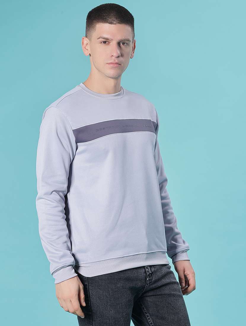 men chest print long sleeve sweatshirt - 21948084 -  Standard Image - 5