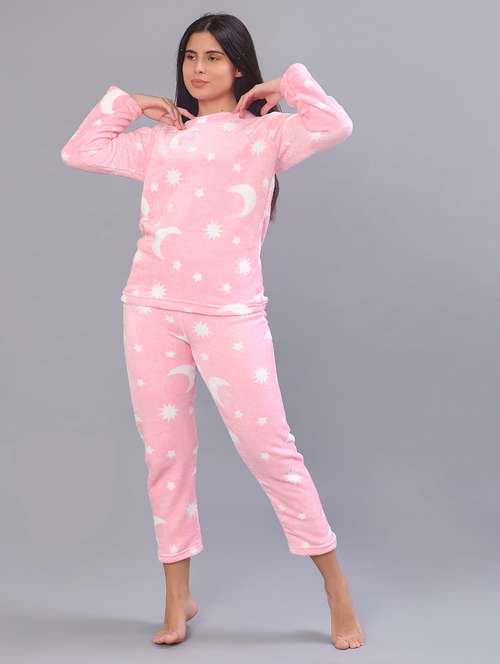 girls printed nightwear pyjama set - 21948125 -  Standard Image - 0