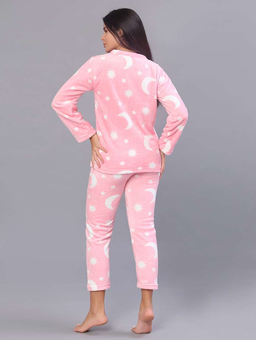 girls printed nightwear pyjama set - 21948125 -  Standard Image - 3