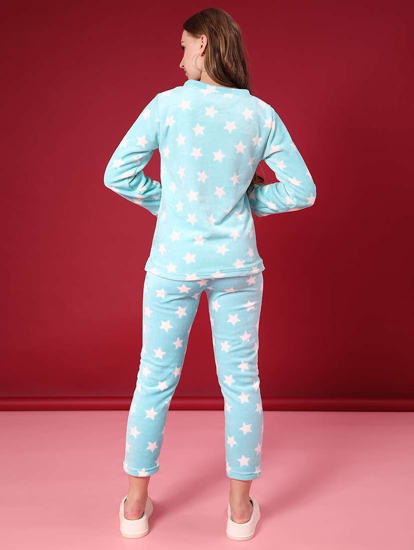 women printed nightwear pyjama set - 21948153 -  Standard Image - 3