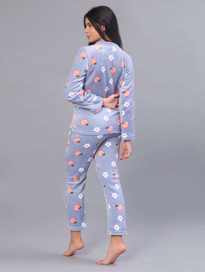 women printed nightwear pyjama set - 21948154 -  Standard Image - 3