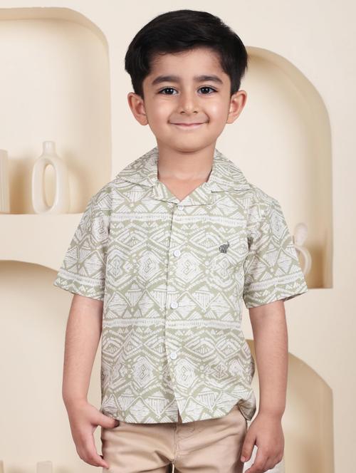 kids printed short sleeve casual shirt - 21948364 -  Standard Image - 0