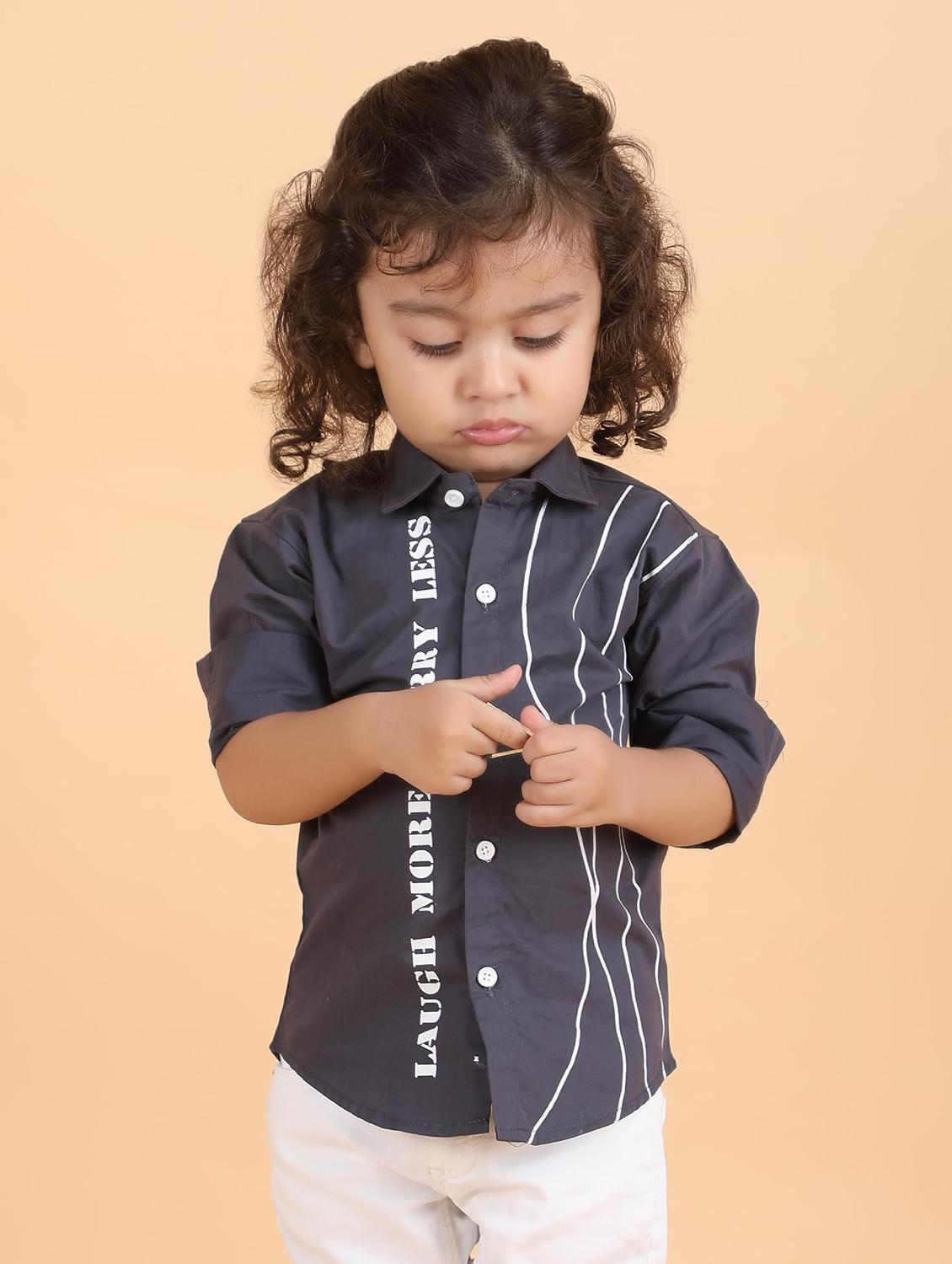 kids printed long sleeve casual shirt - 21948366 - Zoom Image - 0
