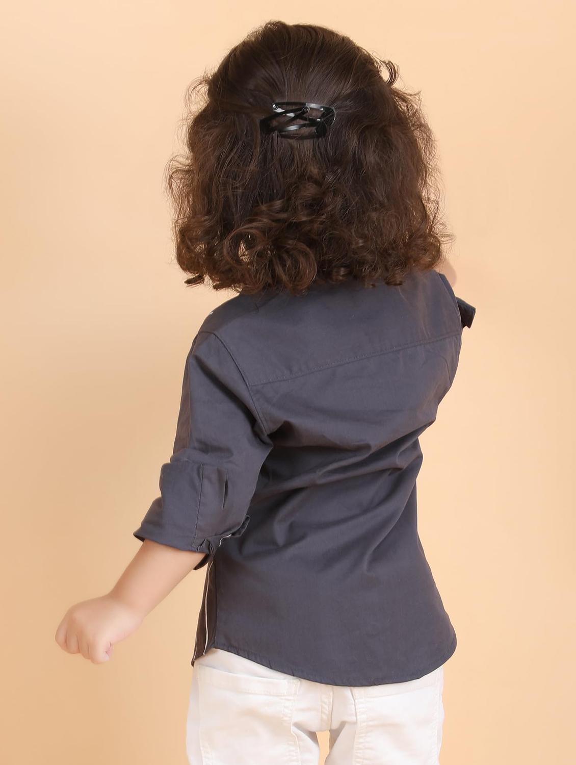 kids printed long sleeve casual shirt - 21948366 - Standard Image - 3