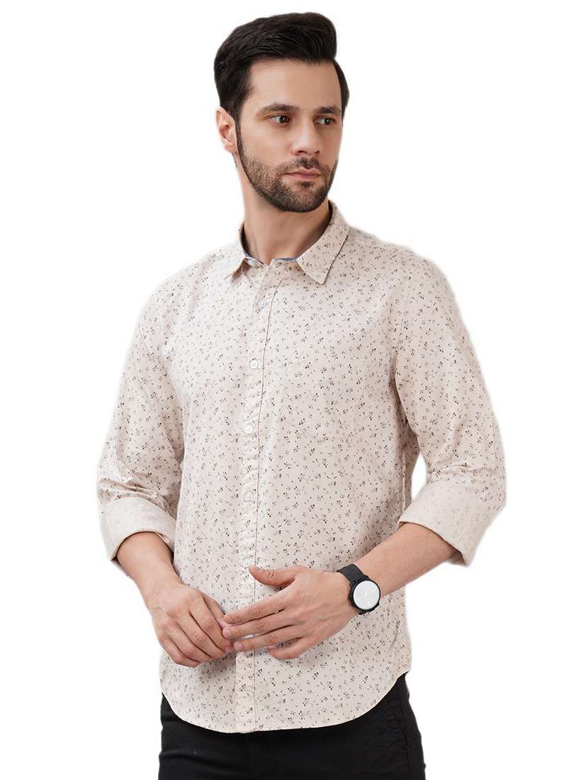men printed long sleeve regular fit casual shirt - 21948376 -  Zoom Image - 0