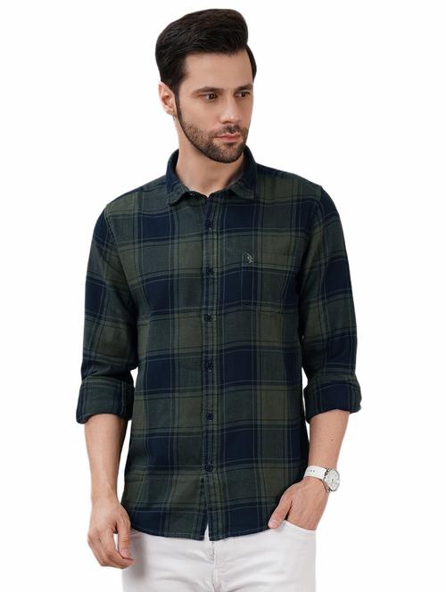 men checkered long sleeve regular fit casual shirt - 21948388 - Standard Image - 0