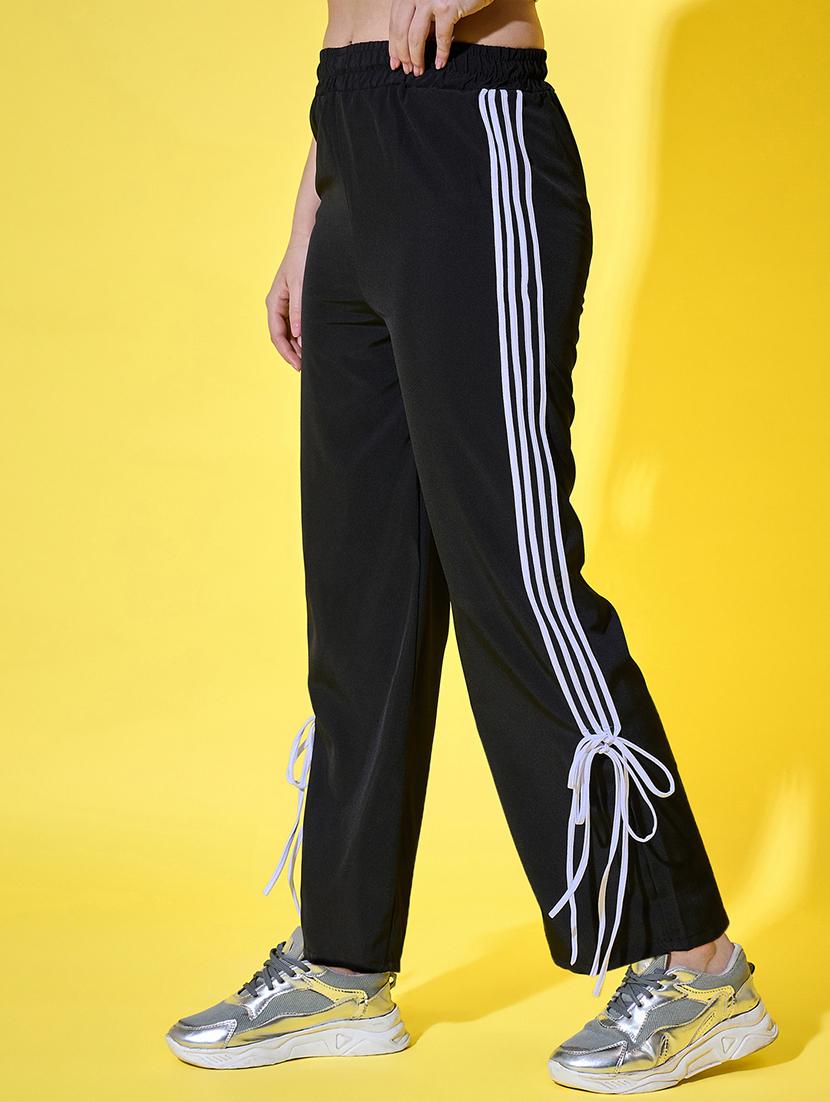 women tapered high rise track pant