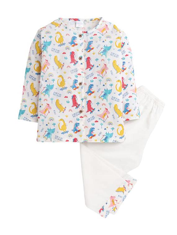 kids printed long sleeve pyjama set nightwear - 21948519 - Zoom Image - 0