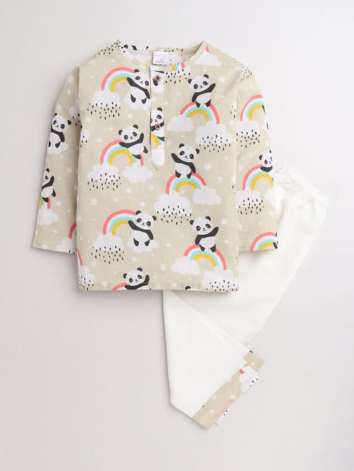 kids printed long sleeve pyjama set nightwear - 21948520 - Standard Image - 0