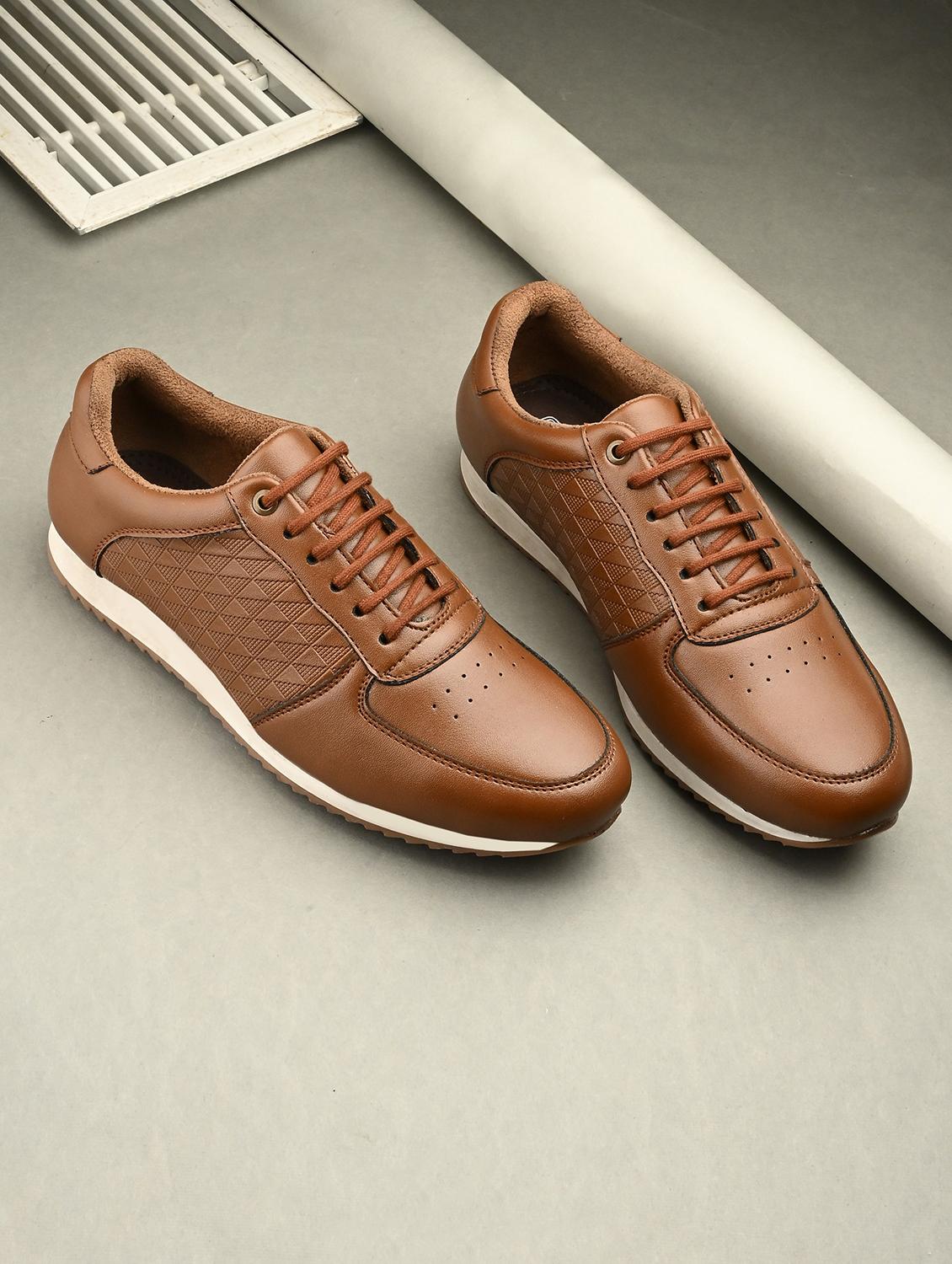 men brown lace up casual shoes - 21948562 -  Zoom Image - 0