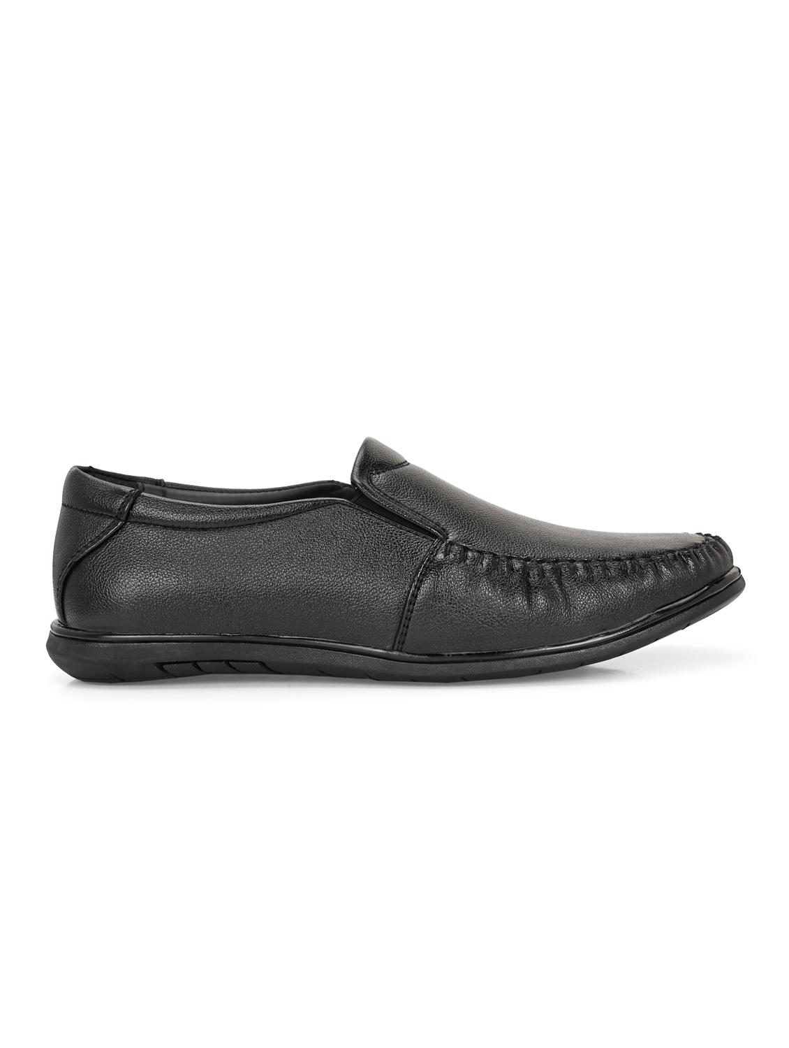 men black slip on formal shoes - 21948564 - Standard Image - 3