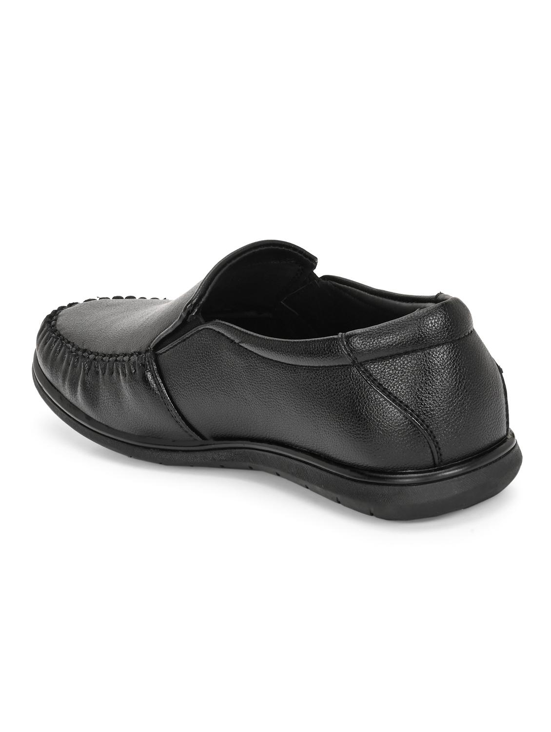 men black slip on formal shoes - 21948564 - Standard Image - 5