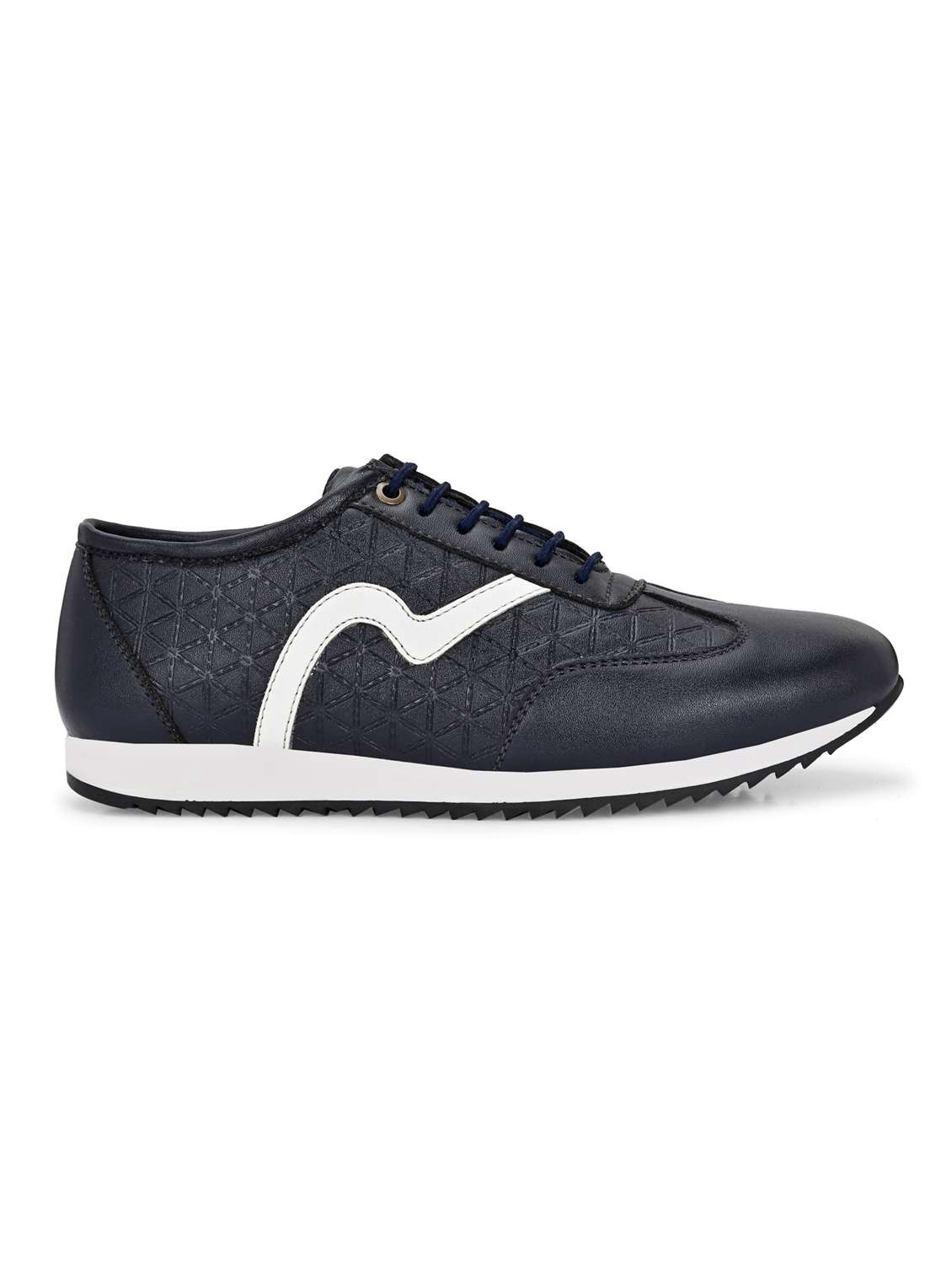 men textured lace up casual shoes - 21948565 - Standard Image - 3