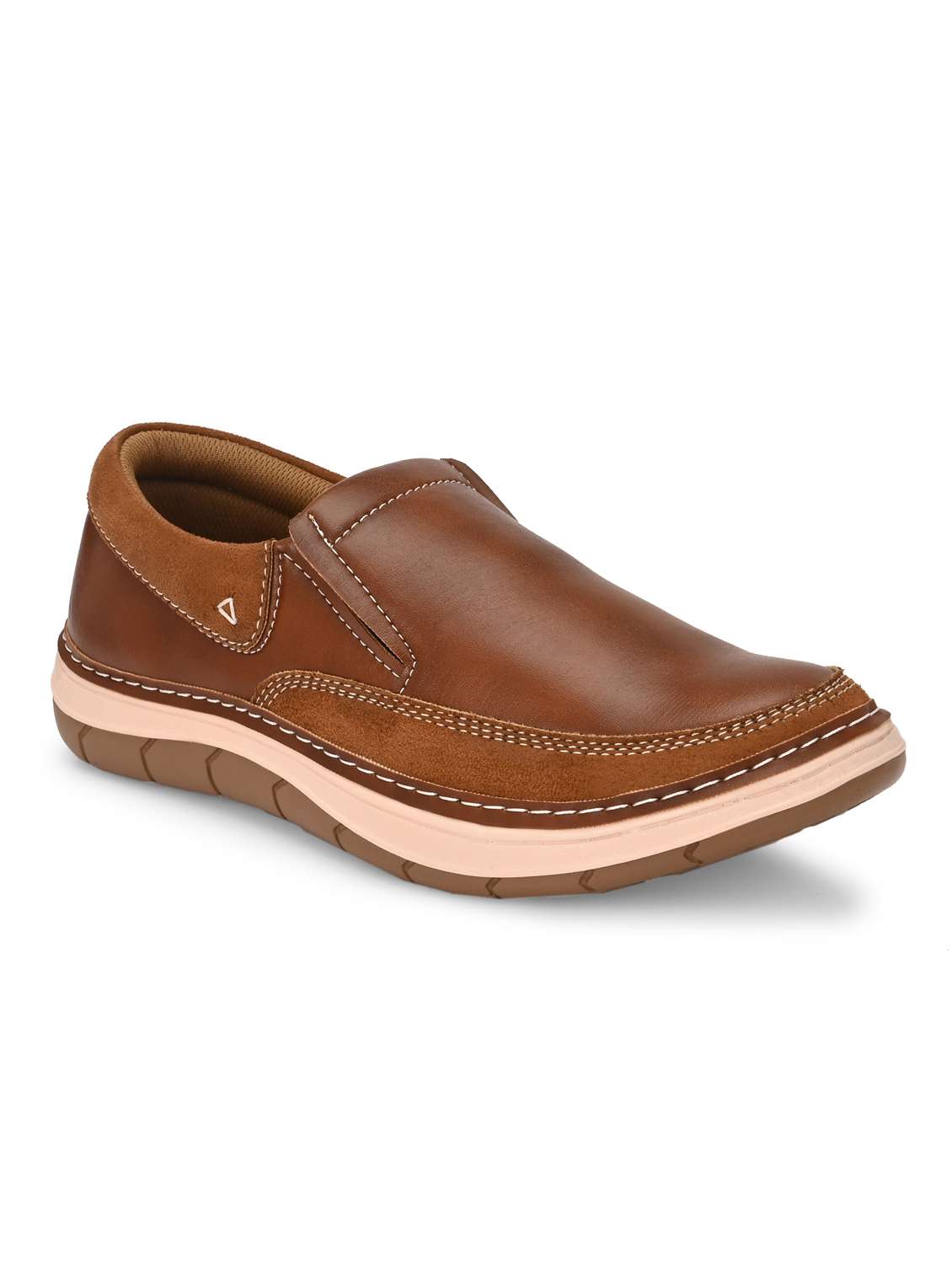 men tan solid boat shoe - 21948569 -  Standard Image - 3