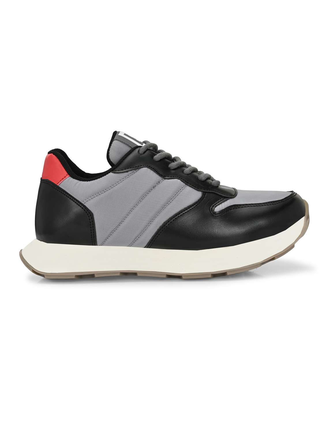 men grey lace up casual shoes - 21948576 - Standard Image - 3