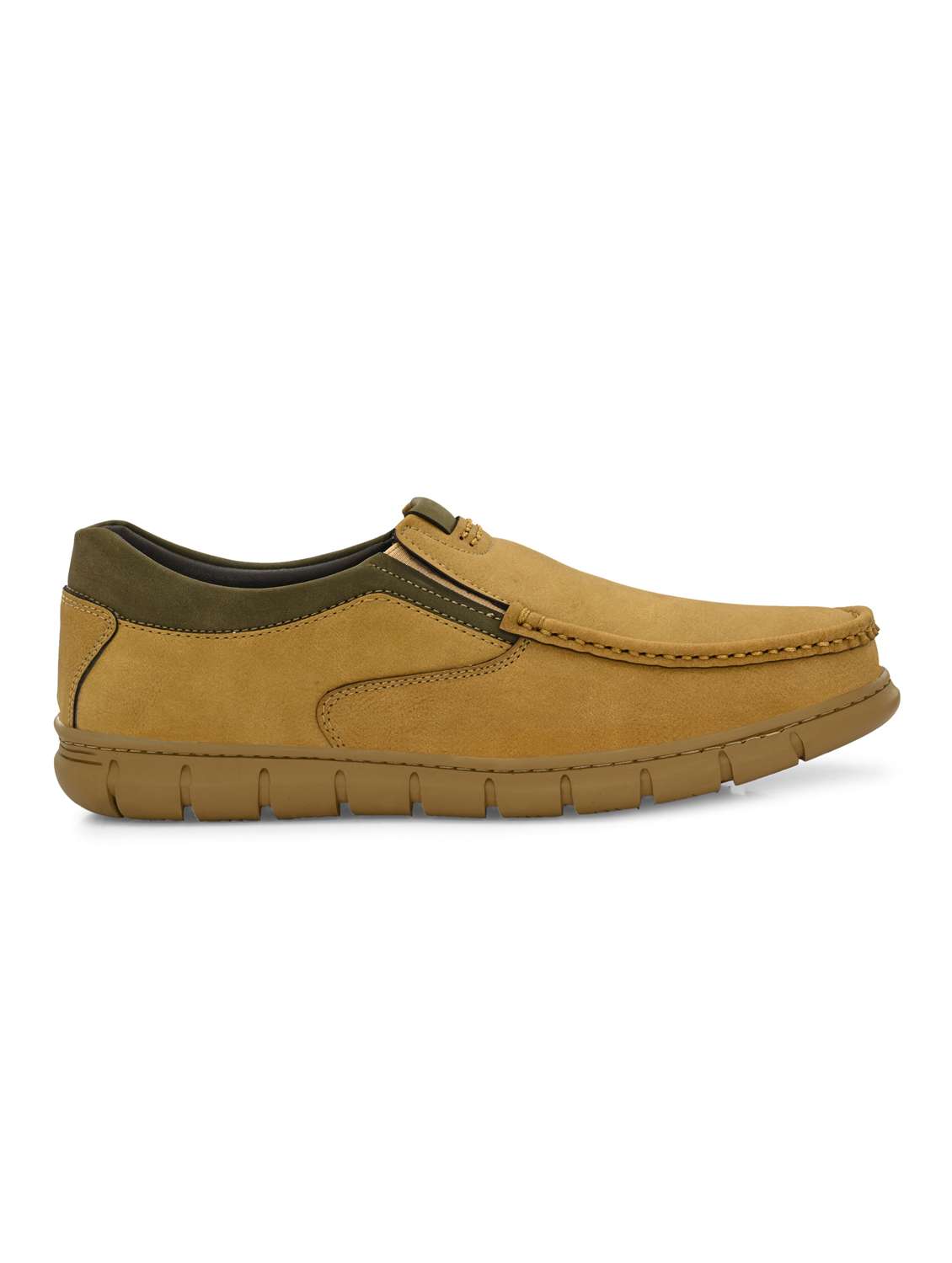 men beige solid boat shoe - 21948579 - Standard Image - 3