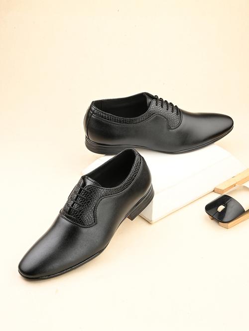 men black lace-up oxford - 21948591 - Standard Image - 0