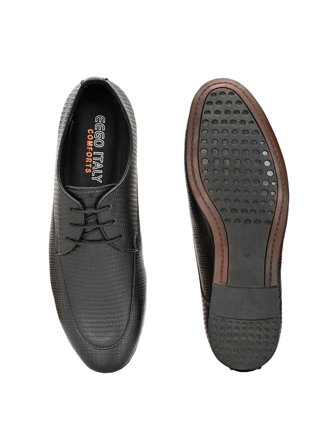 men black lace-up derby - 21948593 -  Standard Image - 5