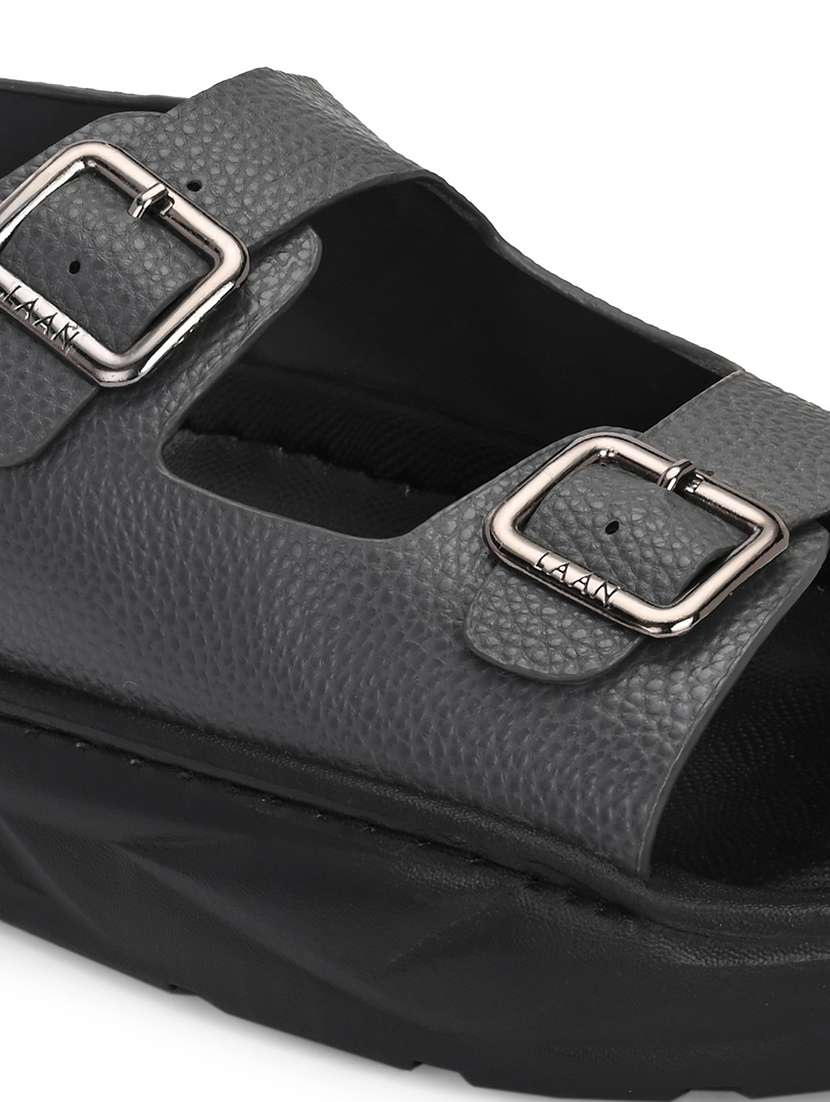 men grey back strap sandal - 21948603 -  Standard Image - 5