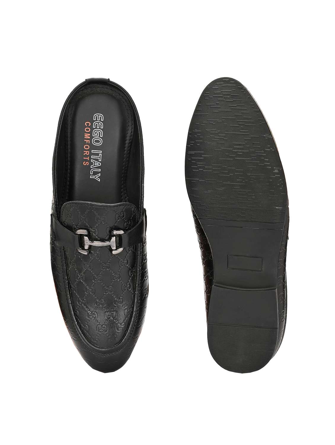 men black slip on mule - 21948607 - Standard Image - 5