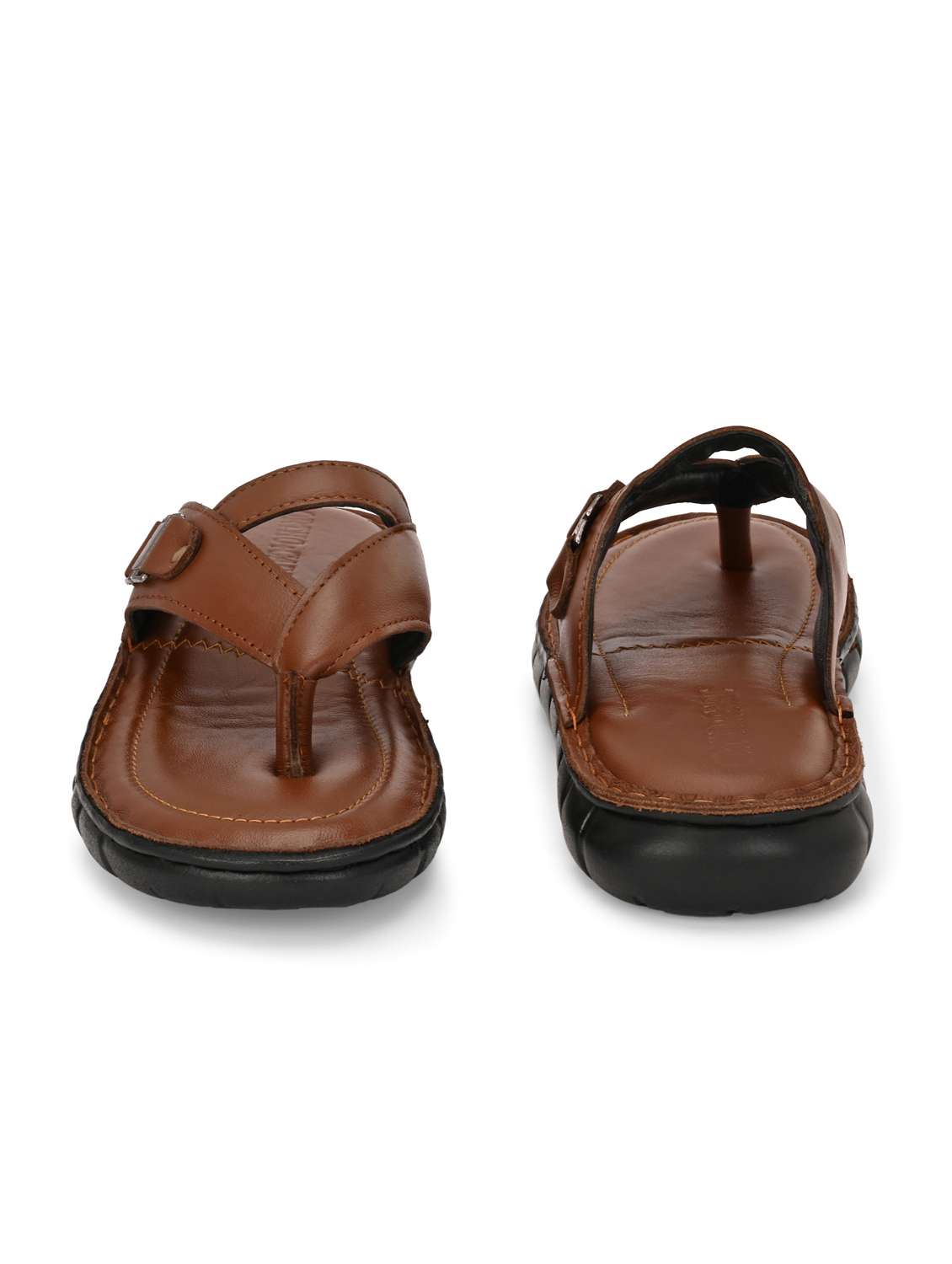 men brown toe seperator sandal - 21948609 -  Standard Image - 5