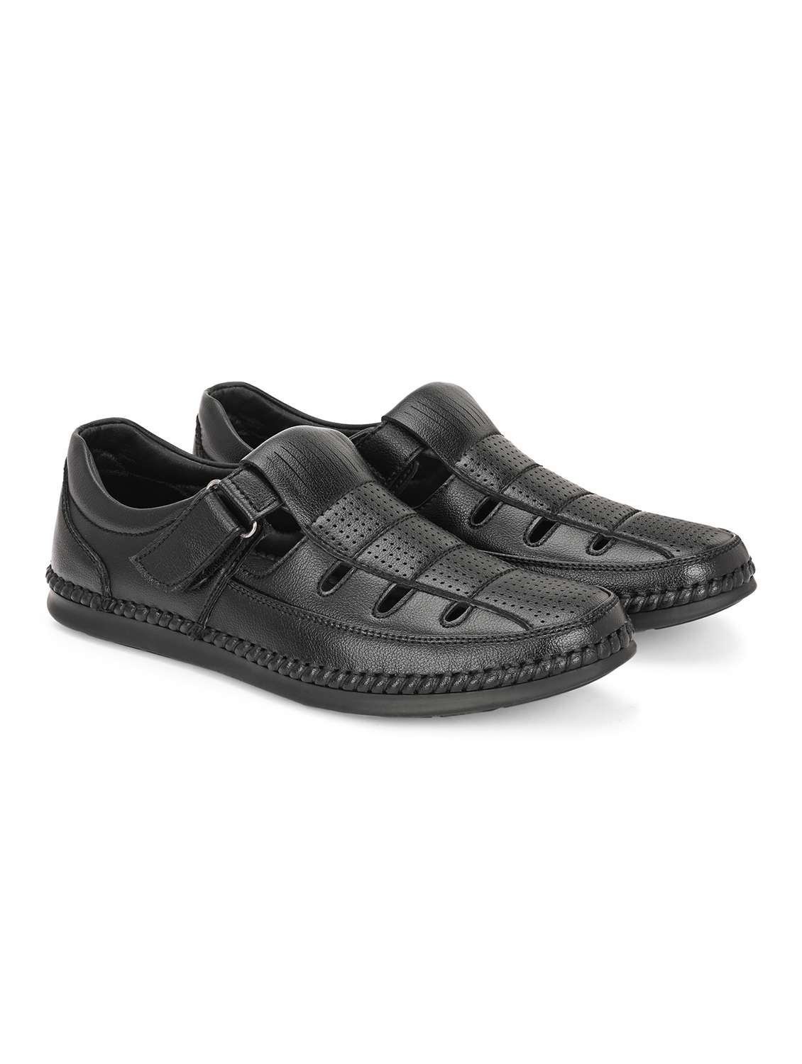 men black fisherman sandal