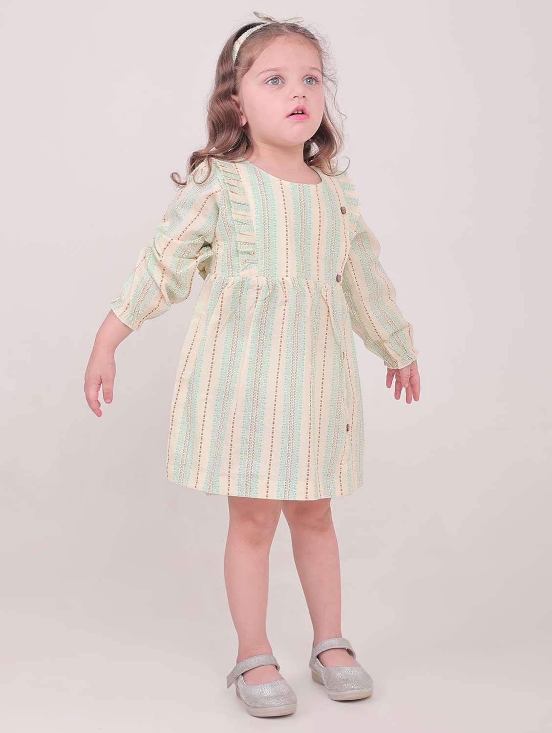 kids striped round neck frock - 21948633 - Zoom Image - 0