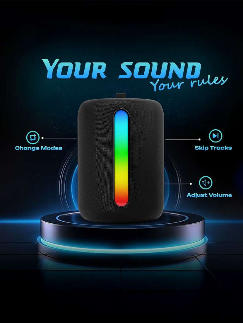 snapup stone s20 portable bluetooth speaker (slay black) - 21948650 -  Standard Image - 3