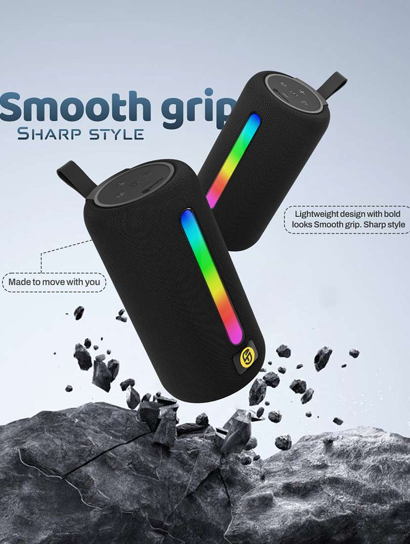 snapup stone max portable bluetooth speaker (slay black) - 21948653 -  Standard Image - 3