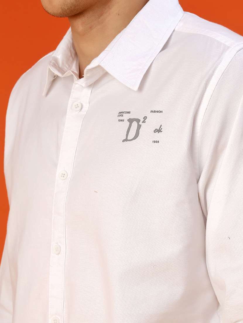 men printed collared long sleeve shirt - 21948706 -  Standard Image - 5