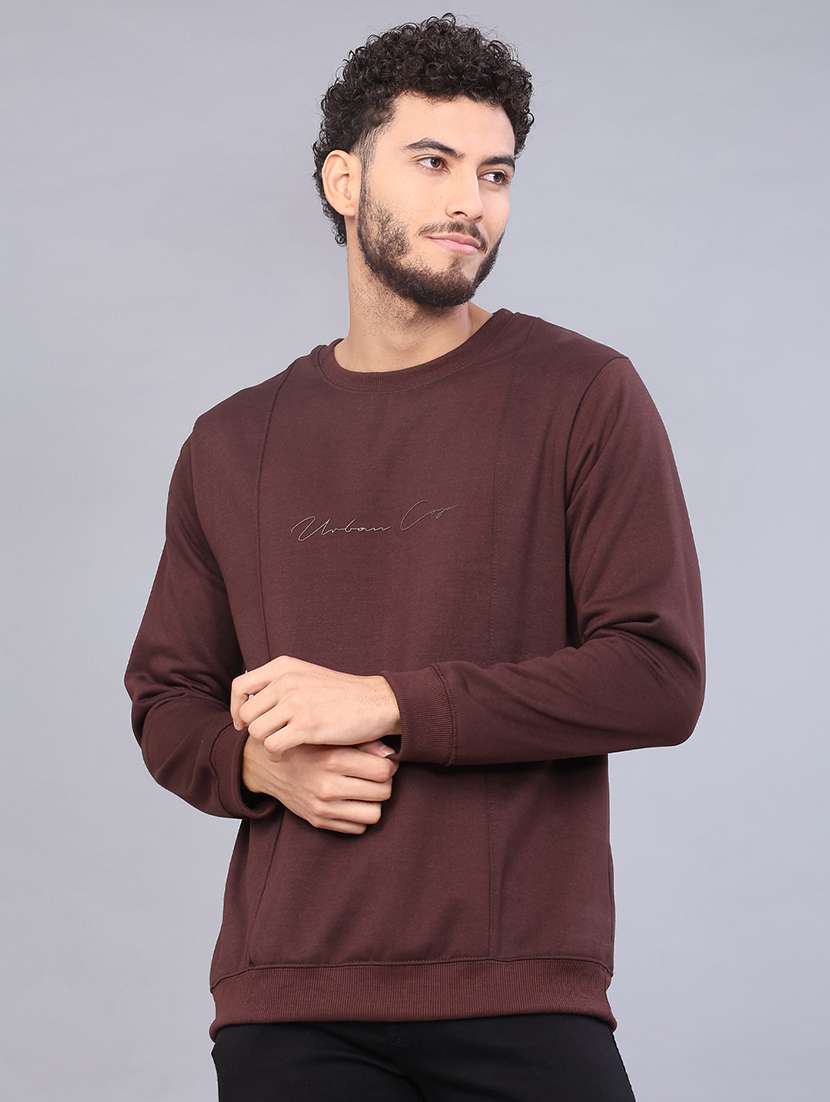 men solid long sleeve sweatshirt - 21948733 -  Standard Image - 3