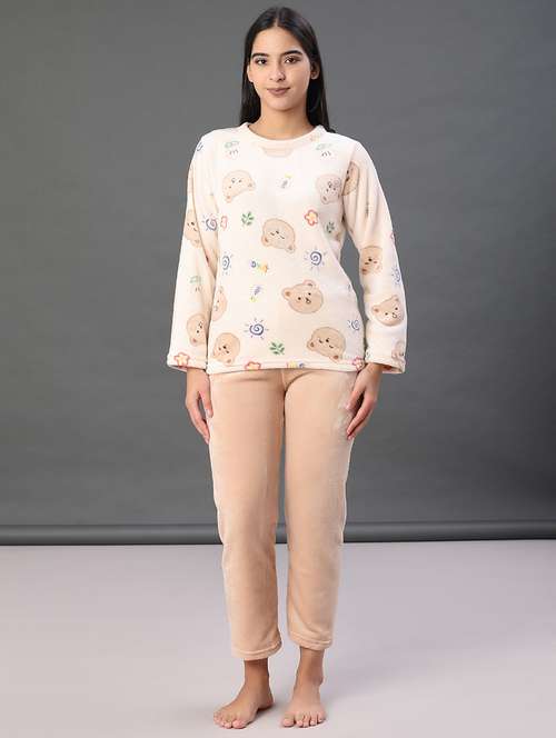 women printed nightwear pyjama set - 21948738 -  Standard Image - 0