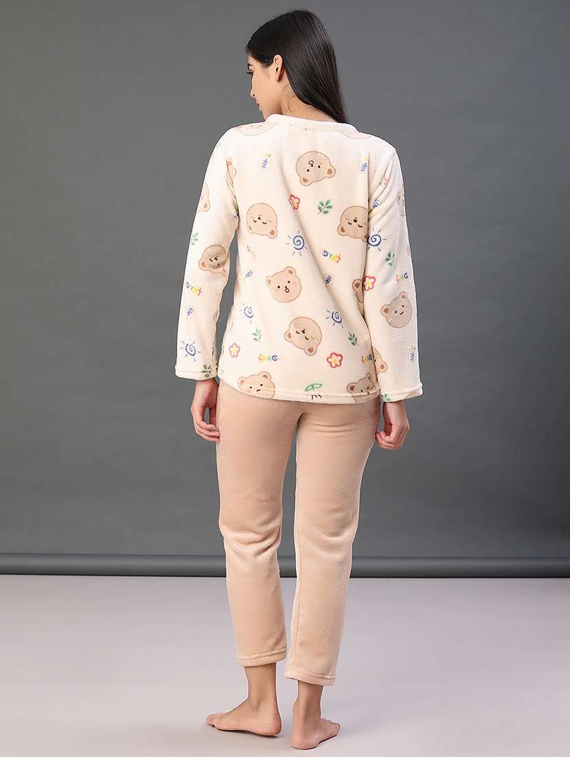 women printed nightwear pyjama set - 21948738 -  Standard Image - 3