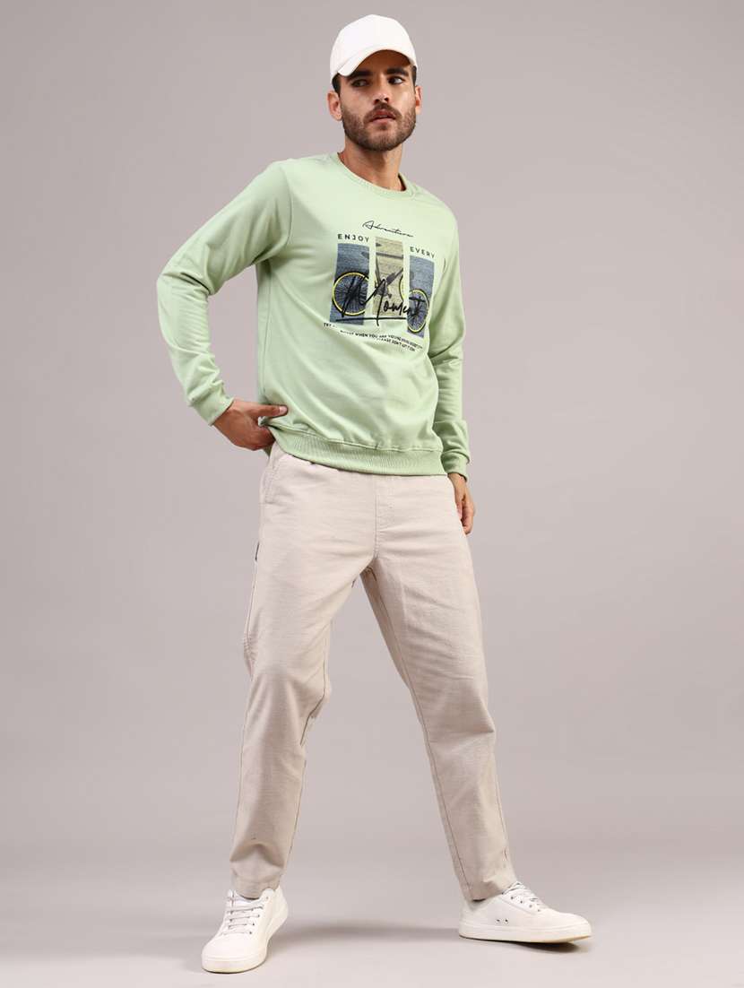 women solid mid rise straight fit chinos - 21948769 -  Standard Image - 5