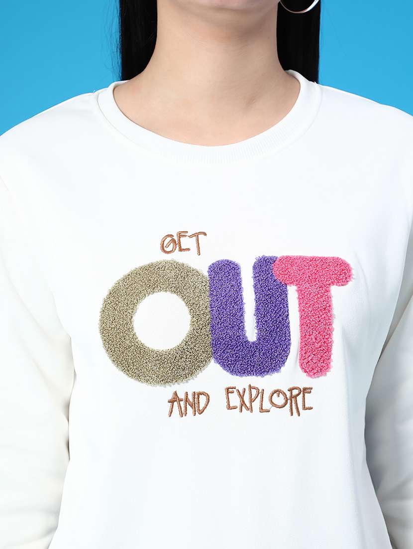 women printed long sleeve sweatshirt - 21948784 -  Standard Image - 5