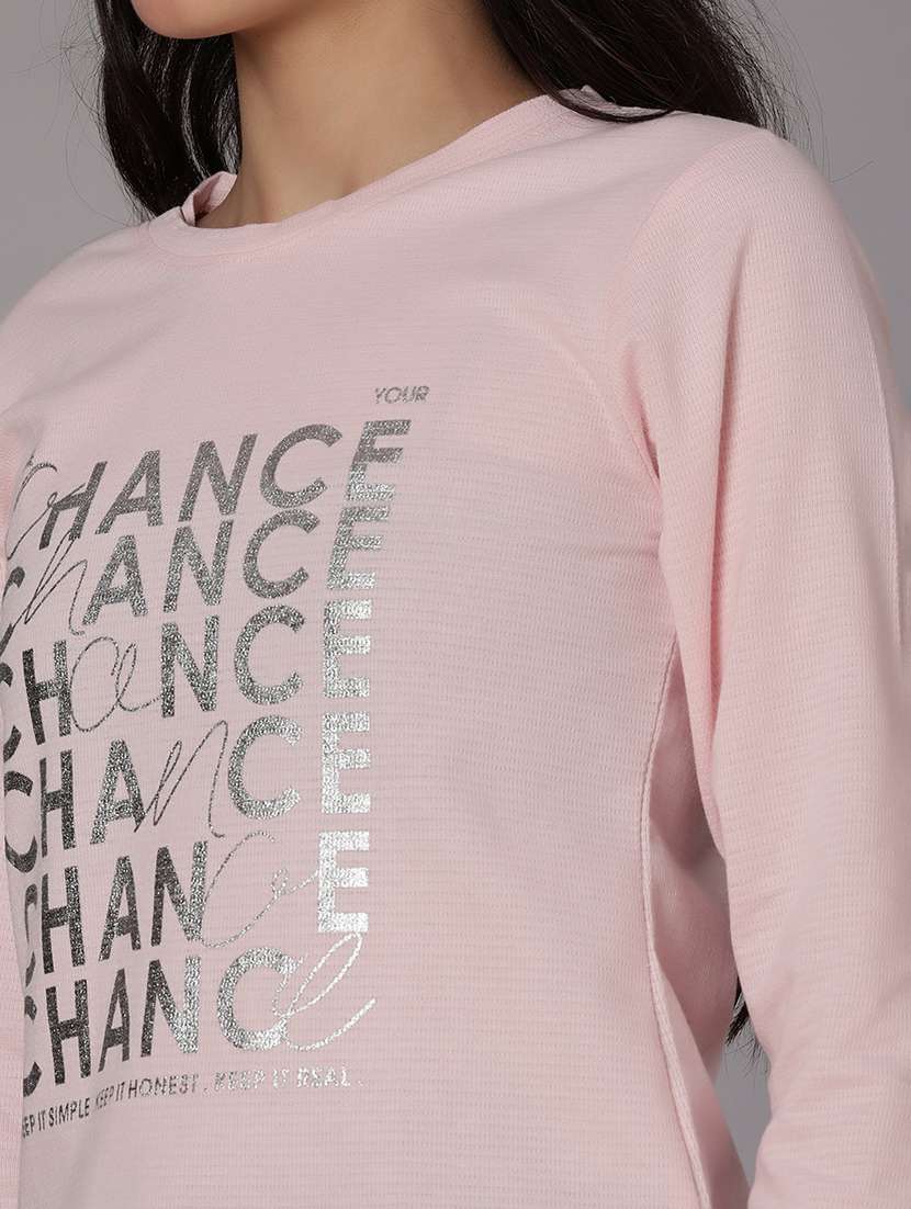 women typographic long sleeve t-shirt - 21948786 -  Standard Image - 3