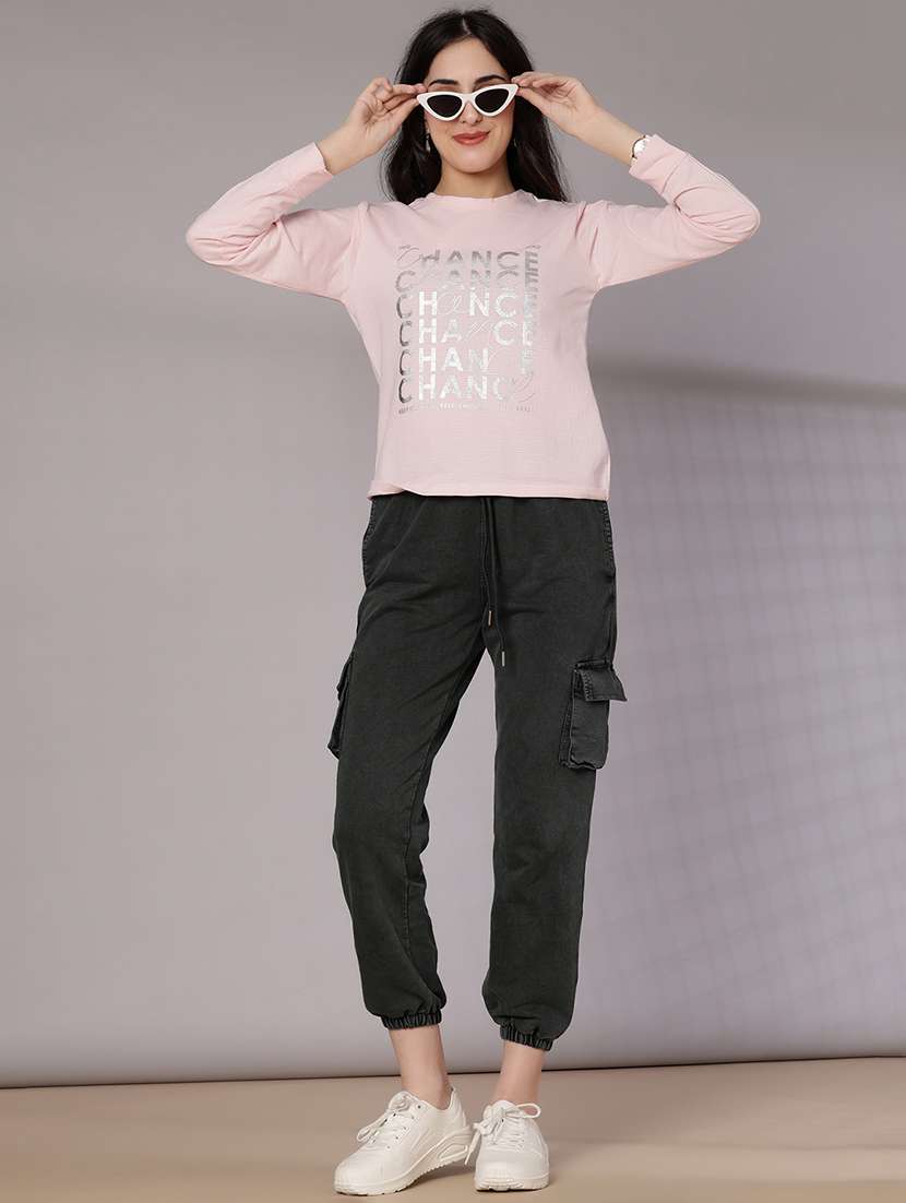 women typographic long sleeve t-shirt - 21948786 -  Standard Image - 5