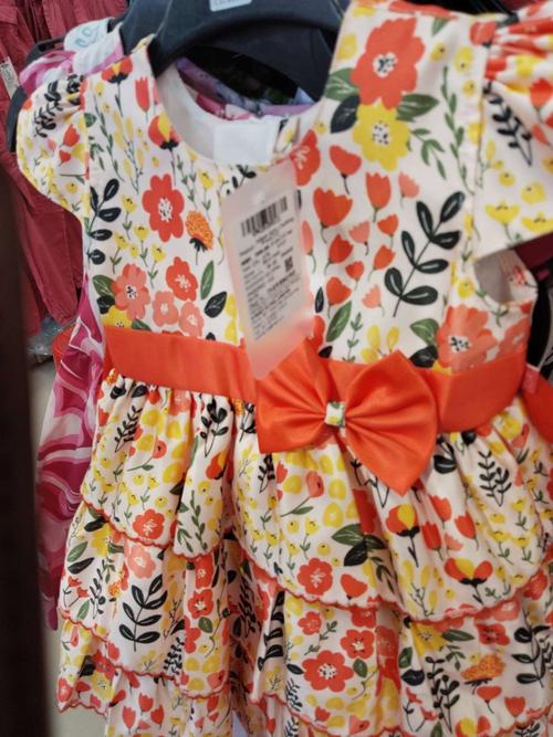 orange satin frock - 21948865 - Standard Image - 0