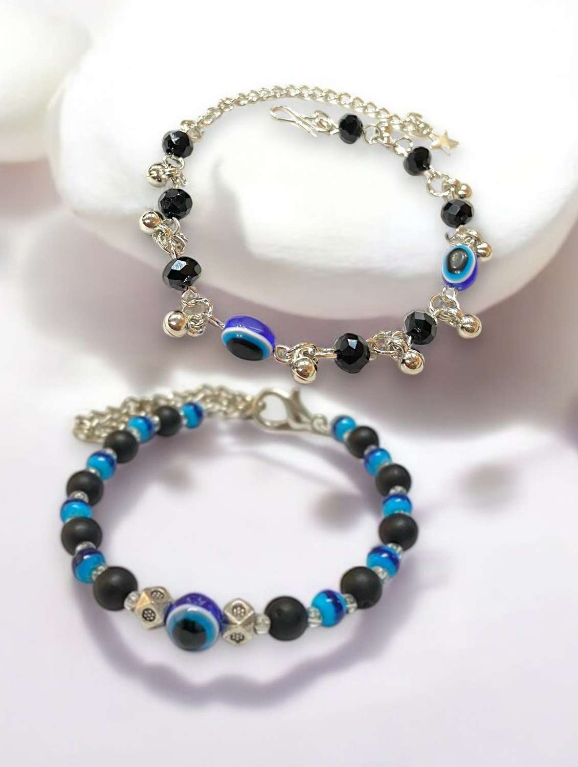 women pack of 2 beaded evil eye bracelet - 21949188 -  Zoom Image - 0