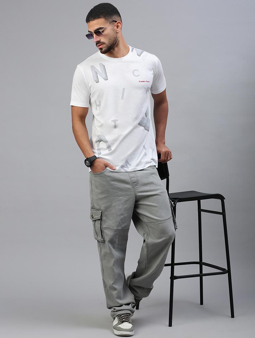 men front print short sleeve regular fit t-shirt - 21949229 - Standard Image - 3