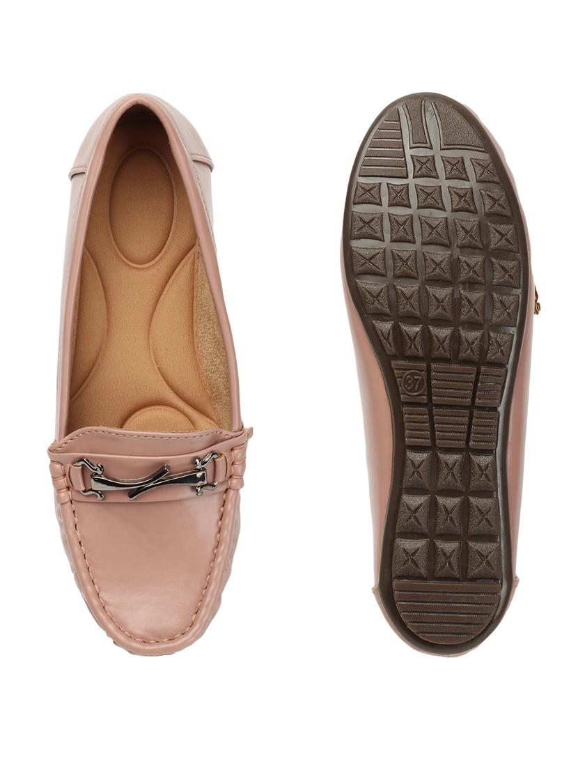 women pink slip on loafer - 21949279 - Standard Image - 3