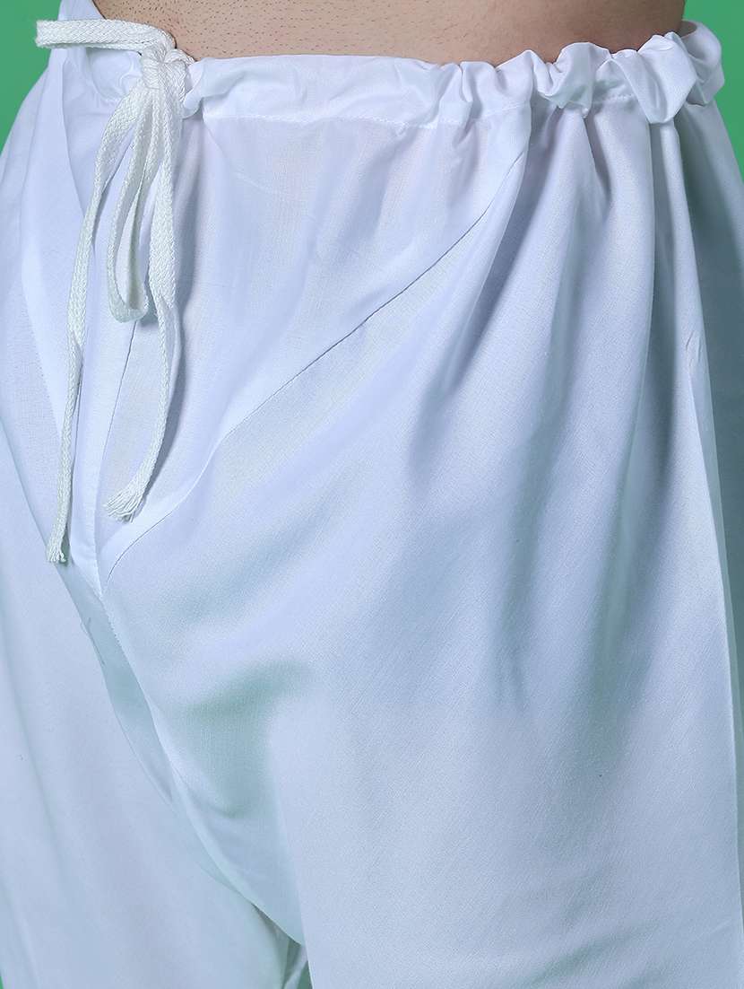 men long sleeve kurta and pyjama set - 21949379 -  Standard Image - 3