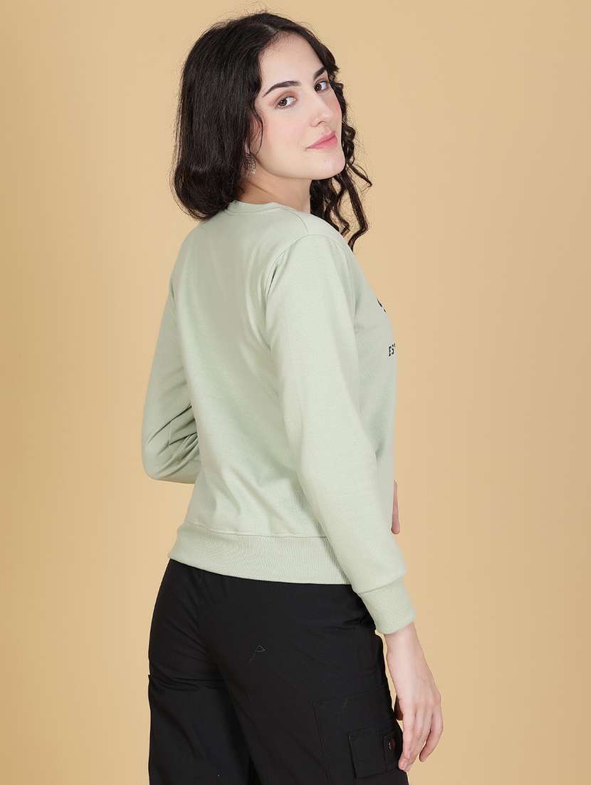 women front printed long sleeve sweatshirt - 21949426 -  Standard Image - 3