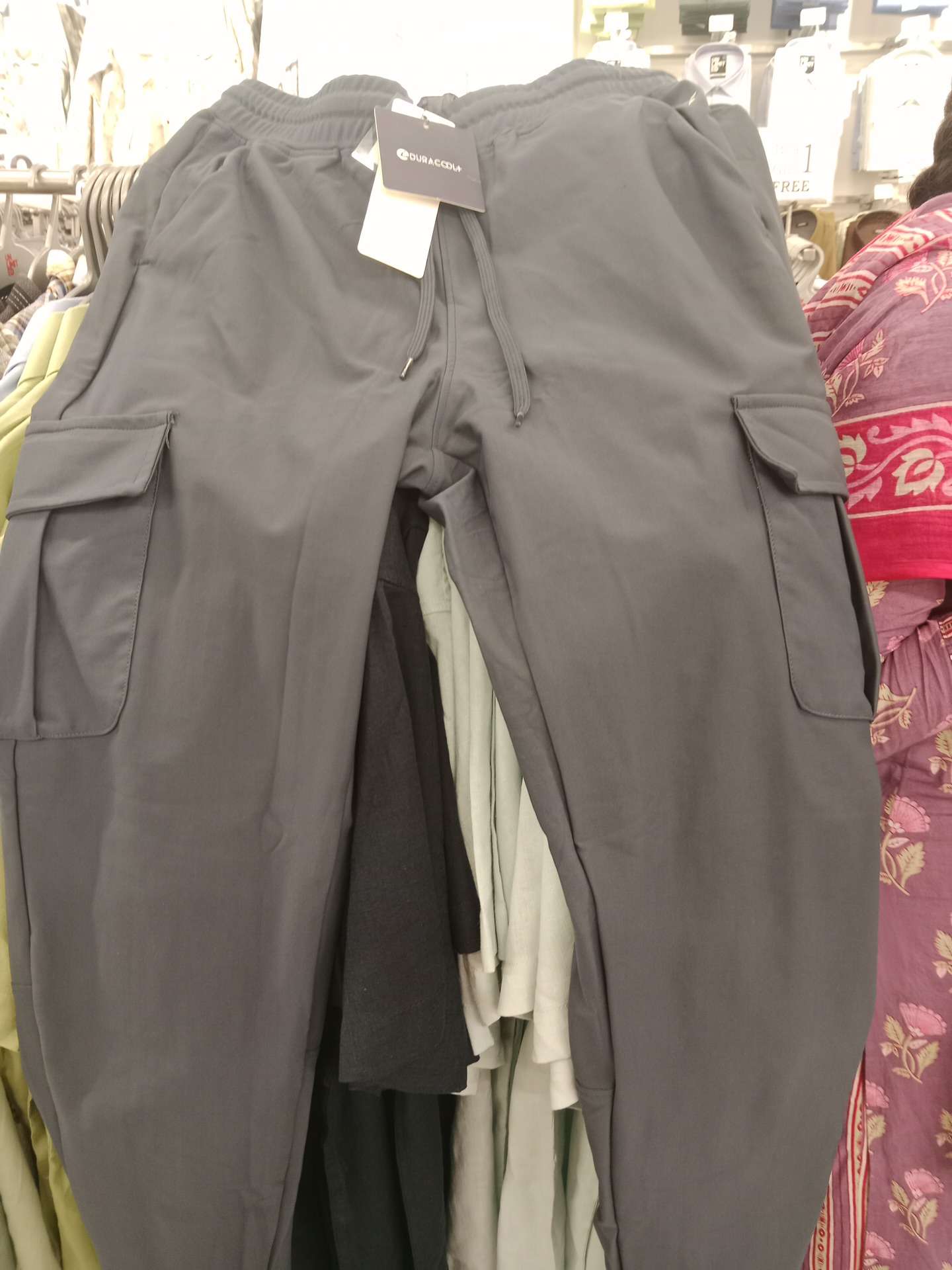 charcoal grey polyester track pant - 21949483 - Zoom Image - 0