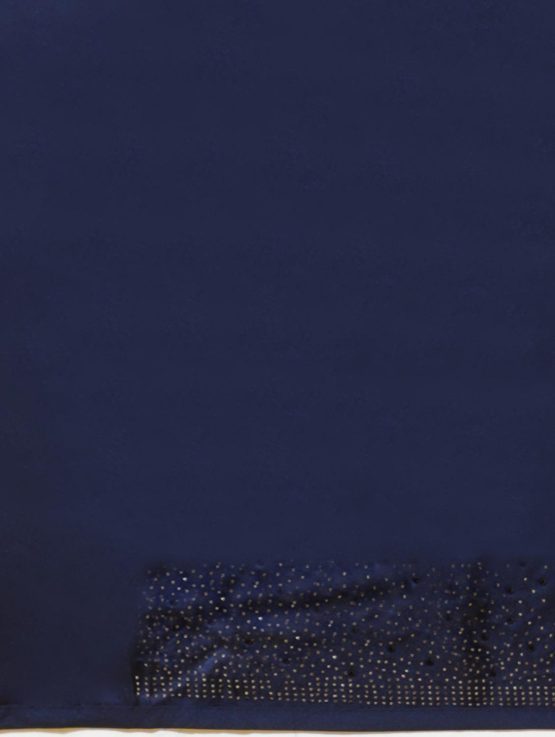 women solid with embellished bordered saree with blouse - 21949608 - Standard Image - 5